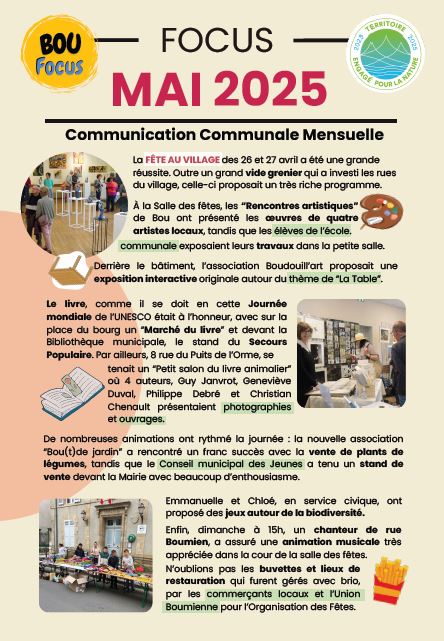 Focus du mois de Mai 2025