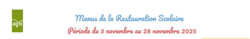 MENUS 03112025 AU 28112025