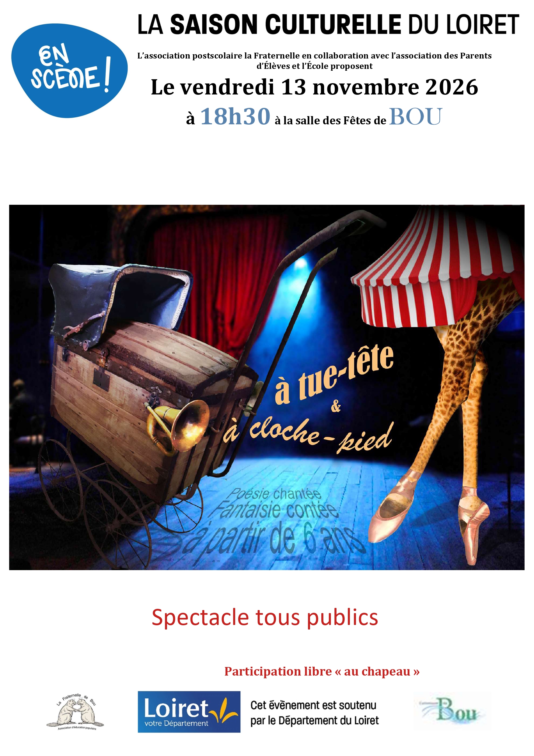 Spectacle "A Tue Tête et à cloche Pied" 