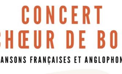 CONCERT CHOEUR DE BOU 29 MARS 2026