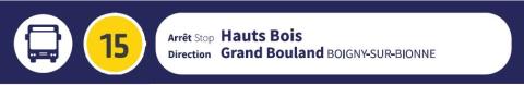 LIGNE 15 - VERS LE GRAND BOULAN